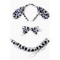 CONJUNTO DIADEMA PAJARITA Y RABO DALMATA