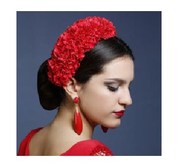 FLOR TIARA FLAMENCA COLORES