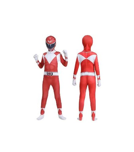 DISFRAZ POWER RANGERS ROJO T-14