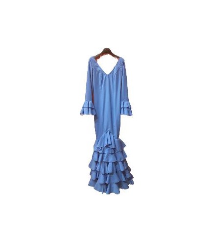 VESTIDO DALIA VOLANTES AZUL T-36