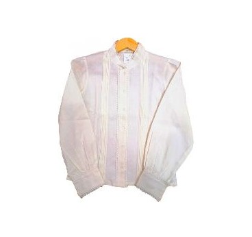 CAMISA BLANCA LORZAS NIÑA 10