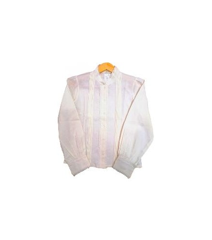 CAMISA BLANCA LORZAS NIÑA 10