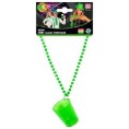 COLLAR CON VASO SAN PATRICIO FLUORESCENTE