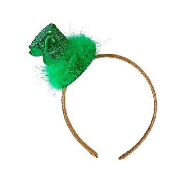 DIADEMA  MINI SOMBRERO DE COPA DE SAN PATRICIO