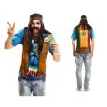 DISFRAZ HIPPIE CAMISETA HOMBRE M