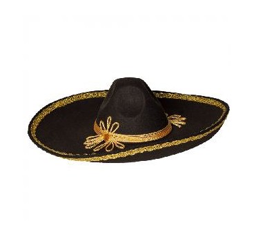 SOMBRERO MARIACHI CARLOS 55 ORO LUJO