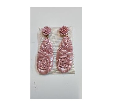 PENDIENTES LARGOS ROSA NACARADO