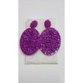 PENDIENTES DE ARO MORADO