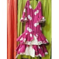 VESTIDO CORDOBA BUGANVILLA LUNAR GALLETA BEIG T-50