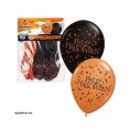 GLOBOS F. HALLOWEEN 6 PZS ESTRE Y LUNA PEQ