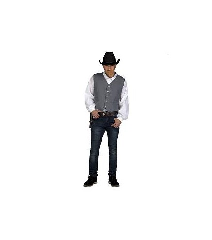 CHALECO GRIS VAQUERO ML