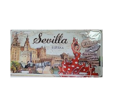 PLACA MATRICULA RELIEVE DE SEVILLA