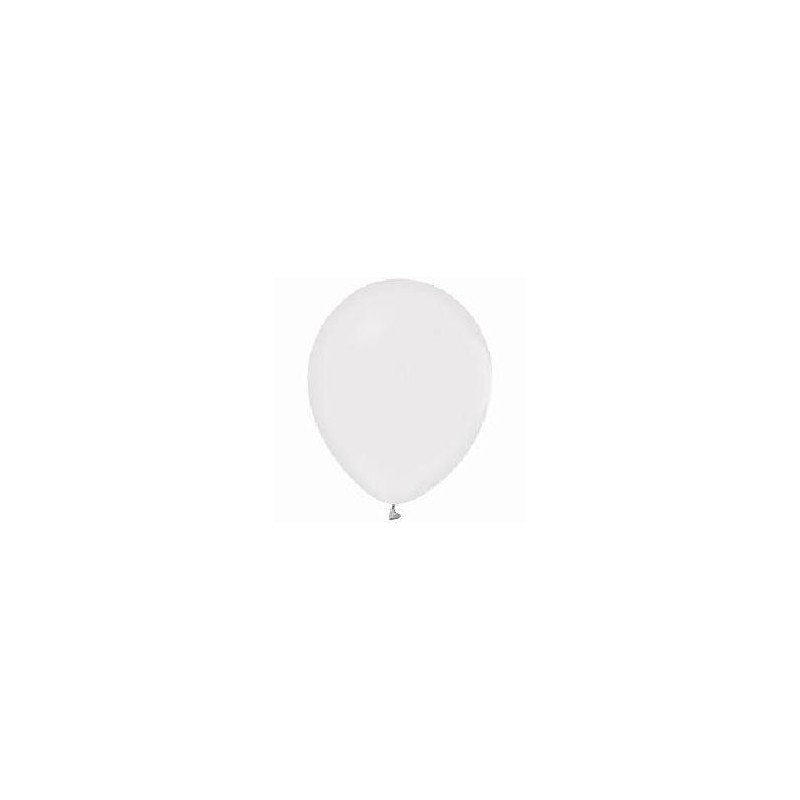 100 GLOBOS LATEX BLANCO PASTEL 13CM