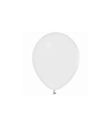 100 GLOBOS LATEX BLANCO PASTEL 13CM