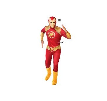 DISFRAZ SUPER HEROE FLASH M-L