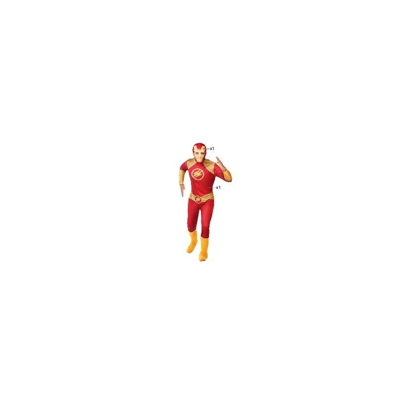 DISFRAZ SUPER HEROE FLASH M-L