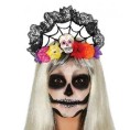 DIADEMA CALAVERA CON FLORES