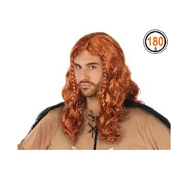 PELUCA VIKINGO CON TRENZA