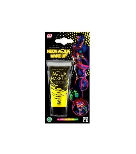 -MAQUILLAJE AQUA NEON AMARILLO - TUBO 30 ML