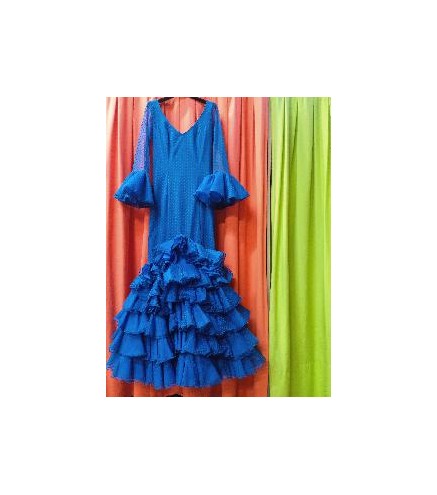 VESTIDO JAEN AZUL COBALTO PLUMETI  T-36