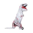 -DISFRAZ HINCHABLE DINOSAURIO GRIS T- ADULTO