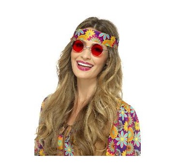 GAFAS HIPPIE ROJAS