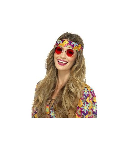 GAFAS HIPPIE ROJAS