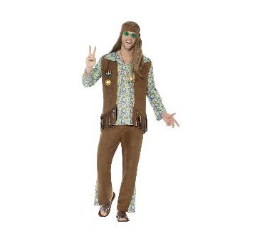 DISFRAZ HIPPIE HOMBRE T M