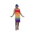 DISFRAZ VESTIDO FLECOS ARCOIRIS 54