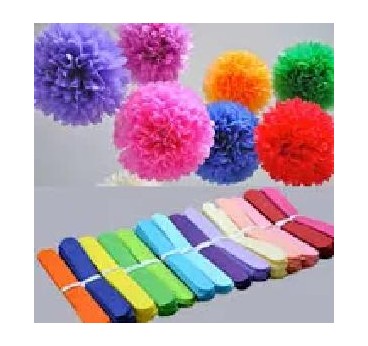 POM POM VERDE PAPEL