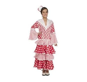 DISFRAZ VESTIDO MODA FLAMENCA T 5-6