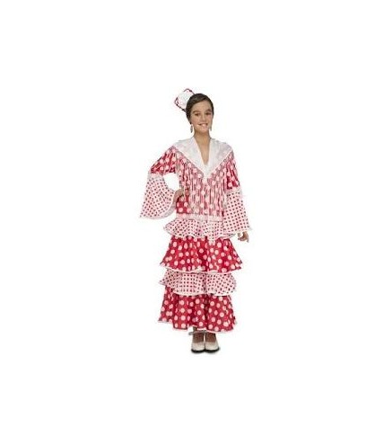 DISFRAZ VESTIDO MODA FLAMENCA T 5-6