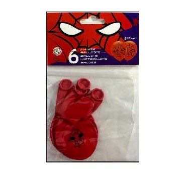 PACK GLOBO SPIDERMAN 6U