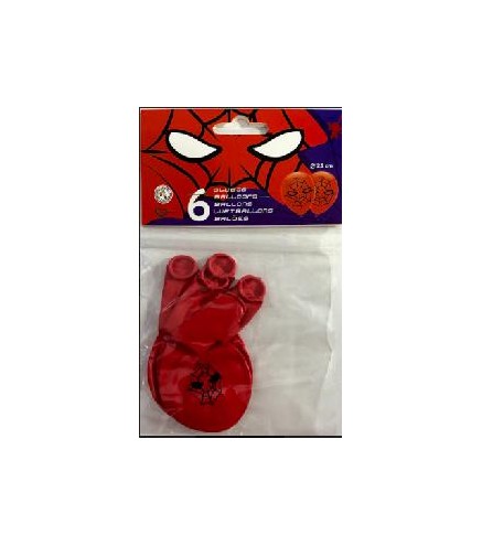 PACK GLOBO SPIDERMAN 6U