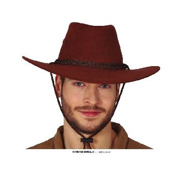 GORRO VAQUERO MARRON EXTRA