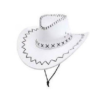 SOMBRERO FIELTRO VAQUERO BLANCO