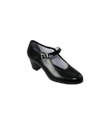 -ZAPATO FLAMENCO NEGRO HEBILLA 40