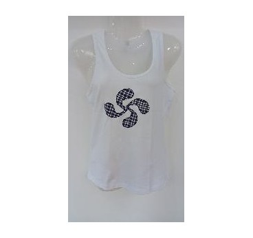 CAMISETA LAUBURU BLANCA MUJER TIRANTES T-L