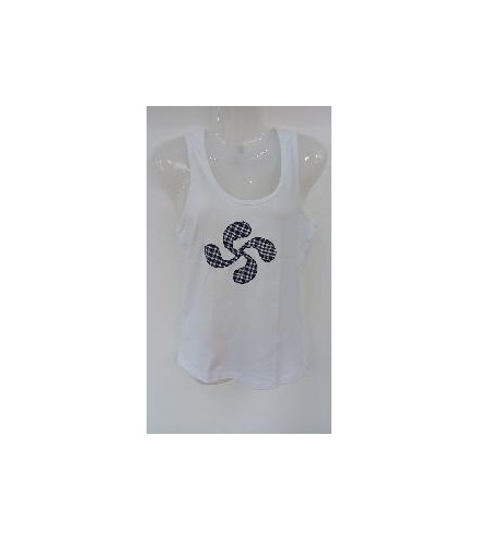 CAMISETA LAUBURU BLANCA MUJER TIRANTES T-L