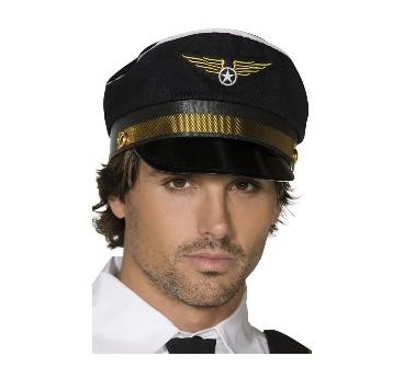 GORRA PILOTO NEGRA