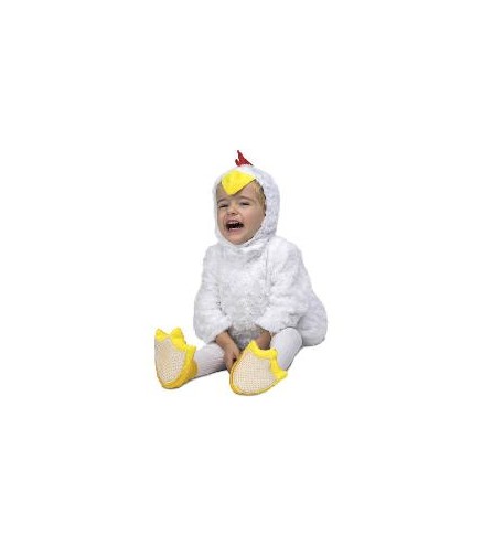 DISFRAZ POLLITO BLANCO PELUCHE 5-6