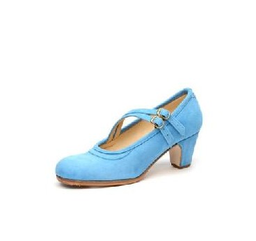 ZAPATO FLAMENCO LONETA GOMA AZUL T-37