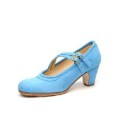 ZAPATO FLAMENCO LONETA GOMA AZUL T-37