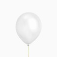 BOLSA GLOBOS LATEX BLANCOS METALIZADO 10 UNIDADES