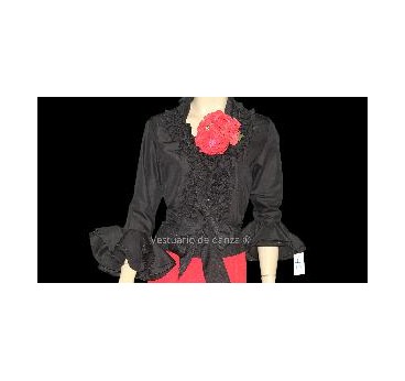 CAMISA FLAMENCA NEGRA T-38