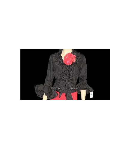 CAMISA FLAMENCA NEGRA T-38