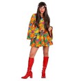 DISFRAZ VESTIDO HIPPIE XL