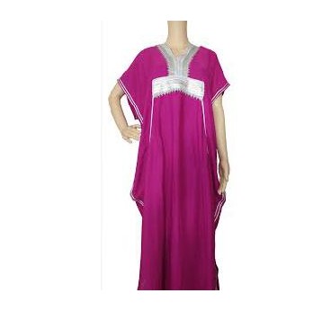 VESTIDO ARABE MUJER FUCSIA  M