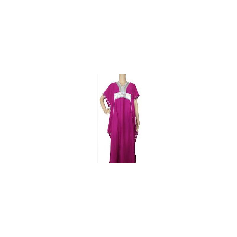 VESTIDO ARABE MUJER FUCSIA  M