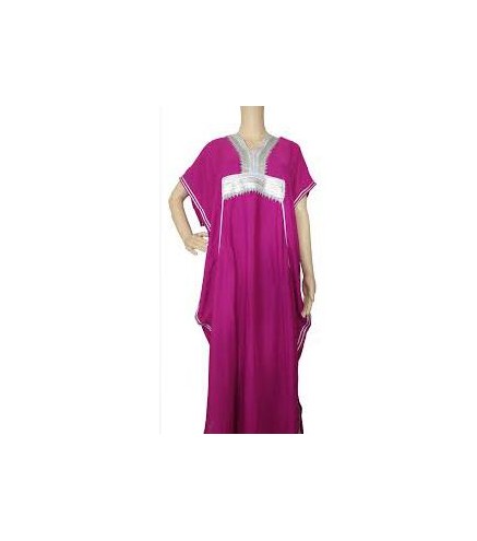 VESTIDO ARABE MUJER FUCSIA  M